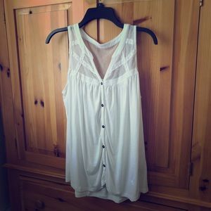 White lace tank top